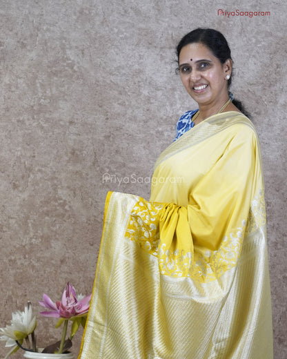 Shaded Yellow Katan Silk - PC3643
