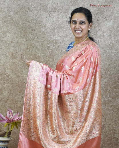 Pastel Pink Kuruvi Katan Silk - PC3641