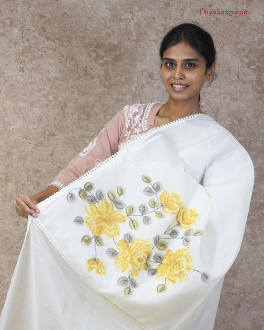 White Sequins Kota - PC3317