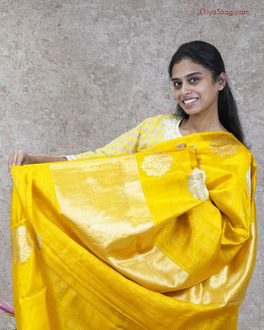 Butterscotch Yellow Raw Mango Silk - PC3595