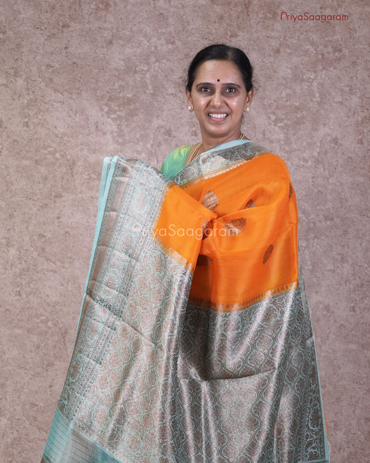 Orange Contrast Kora Organza - PC3213