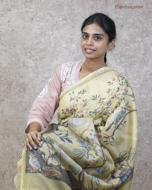 Tan Yellow Vanasingaram Kota - PC3300