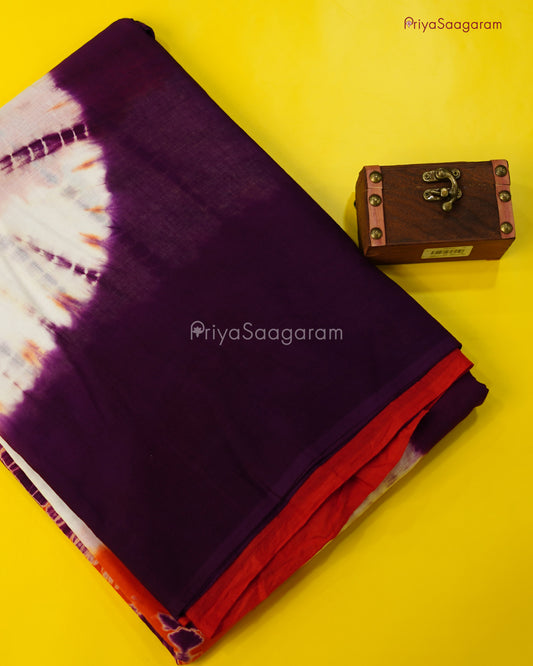 Red Purple Batik Mul Cotton - PD221