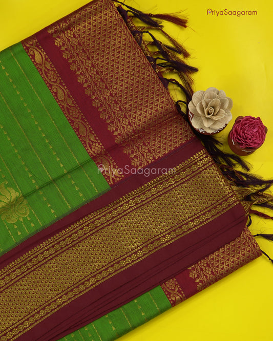 Green Red Kalyani Cotton - M15942