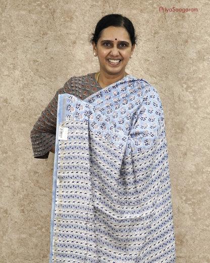 Modern Blue Chanderi - PC1790
