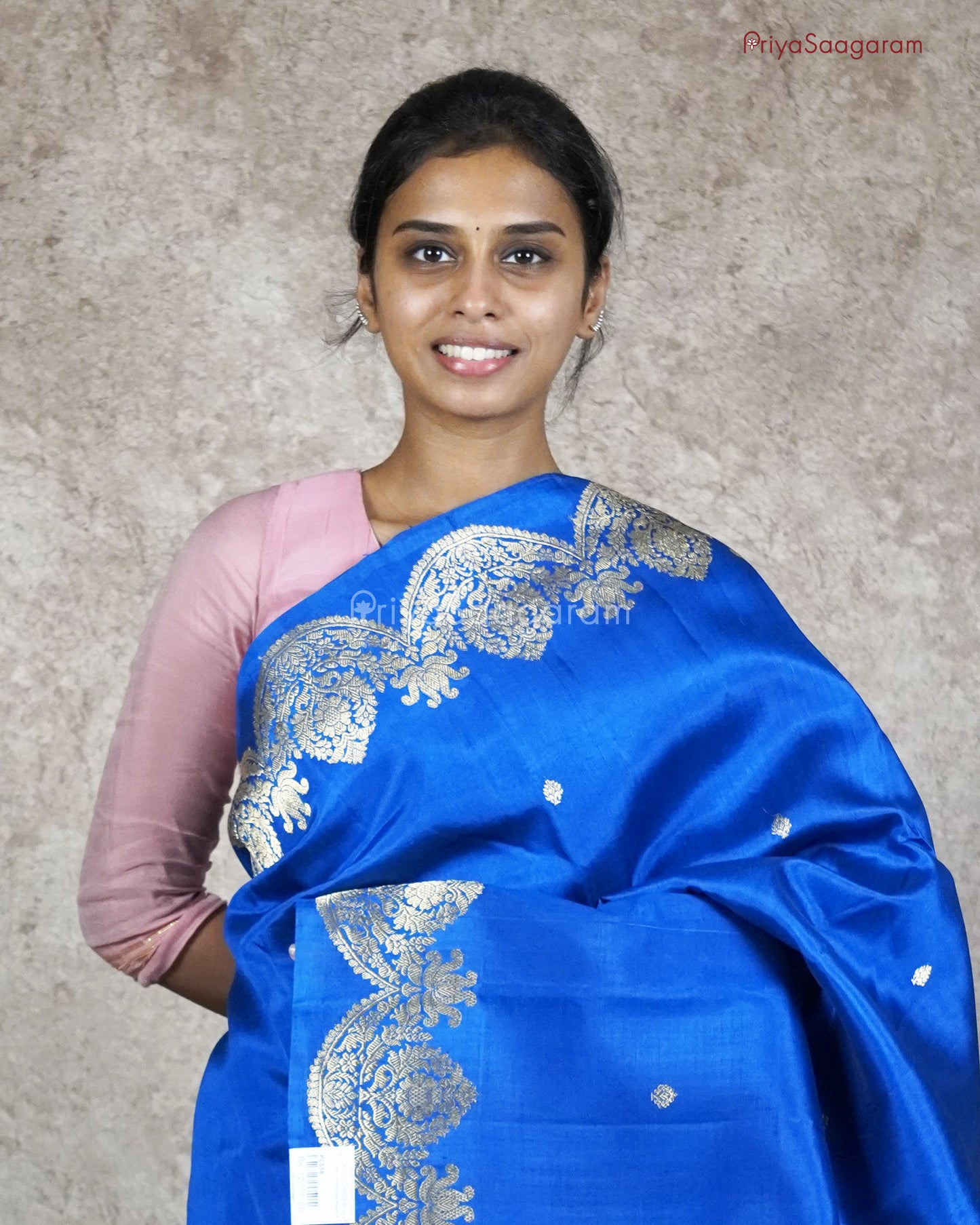 Imperial Blue Raw Mango Silk - PC558