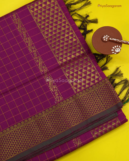 Fundango Purple Kalyani Cotton - M15938