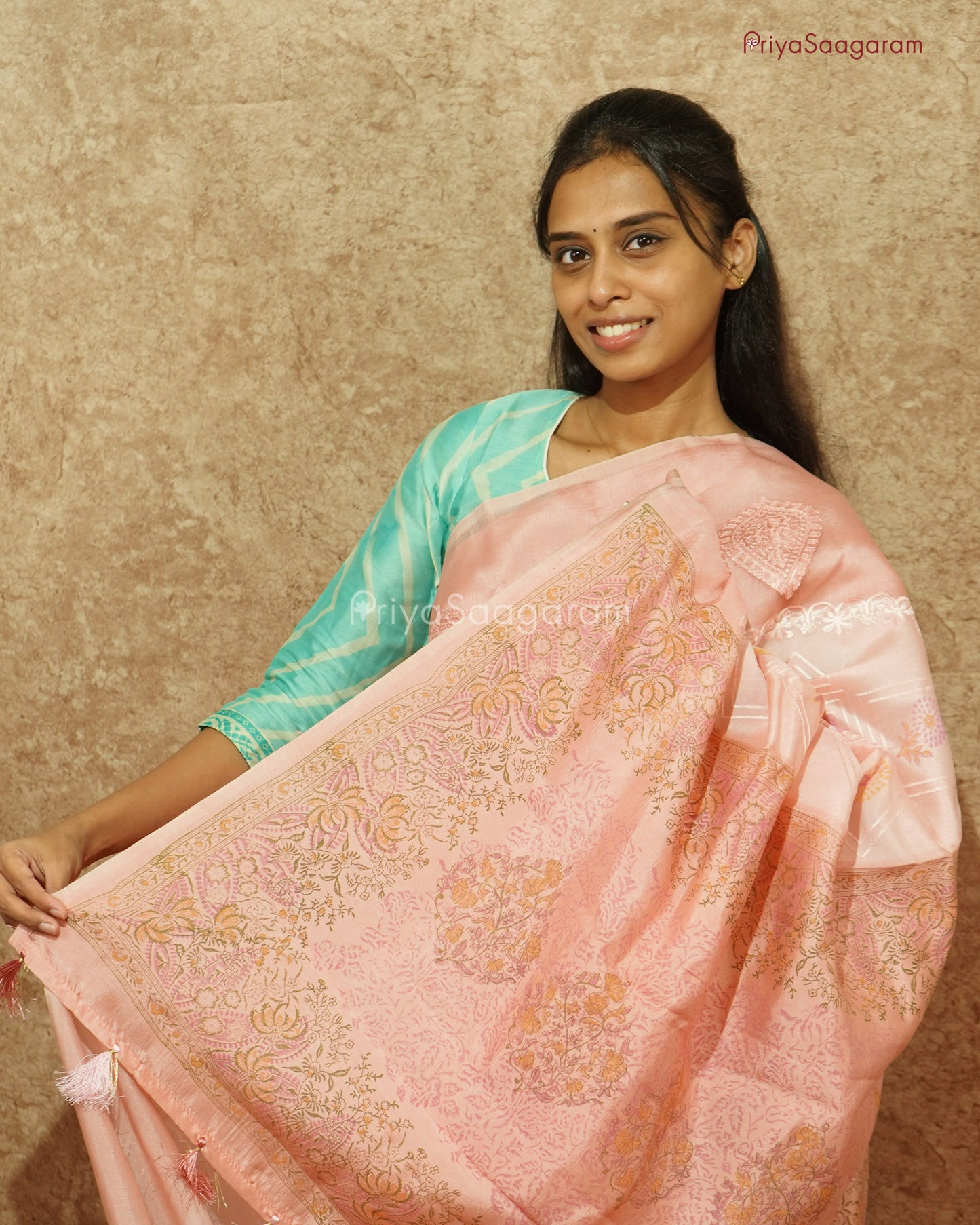 Baby Pink Chiniya Silk - PD1078