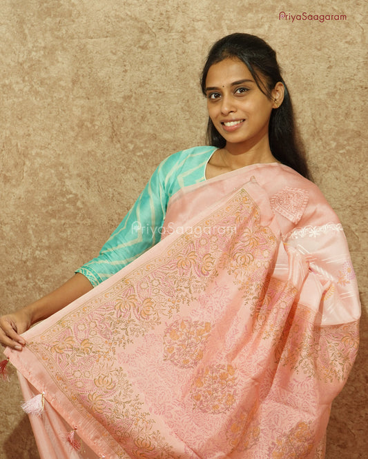 Baby Pink Chiniya Silk - PD1078