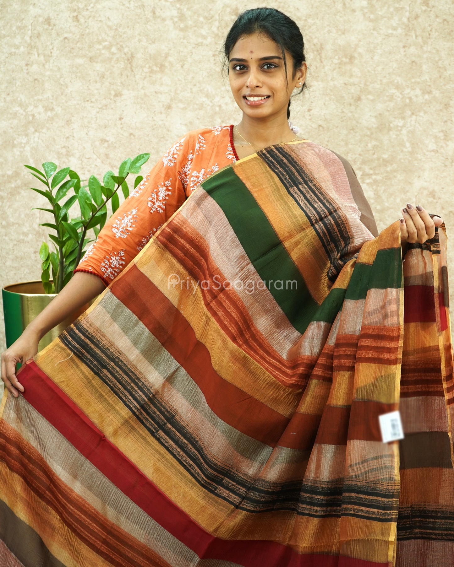 Multi-colour Rustic Moonga Tissue - PE437