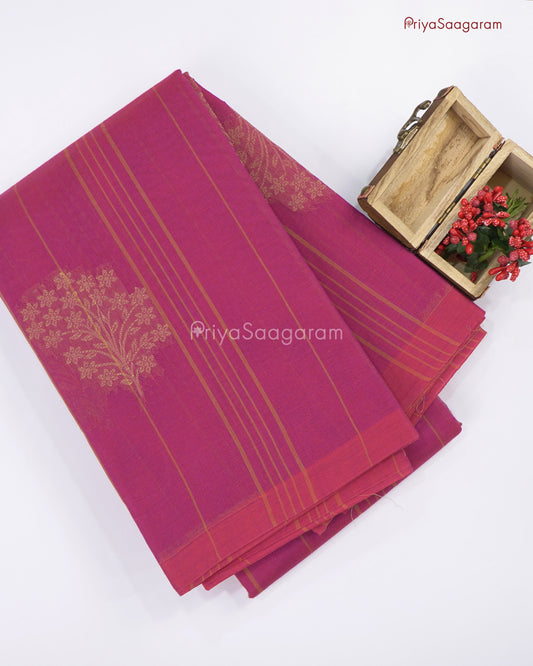 Dark Pink Handloom Cotton - N531