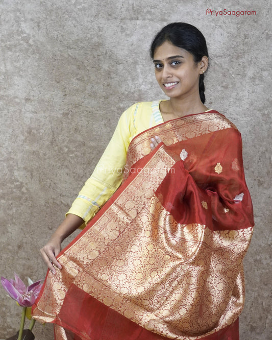Crimson Red Kora Silk - PC3830