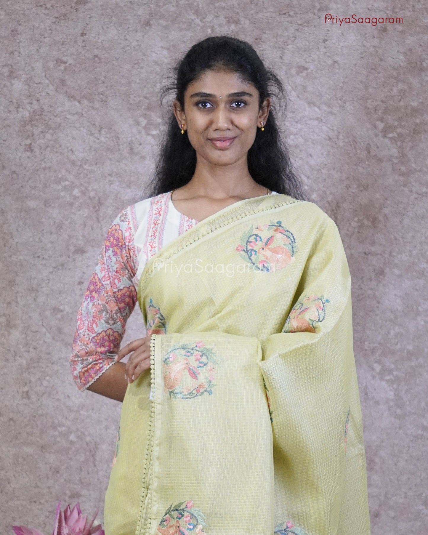 Green Embroidery Kota - PC3571