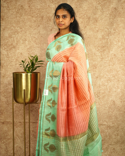 Pastel Pink Chanderi Cotton - PD3892