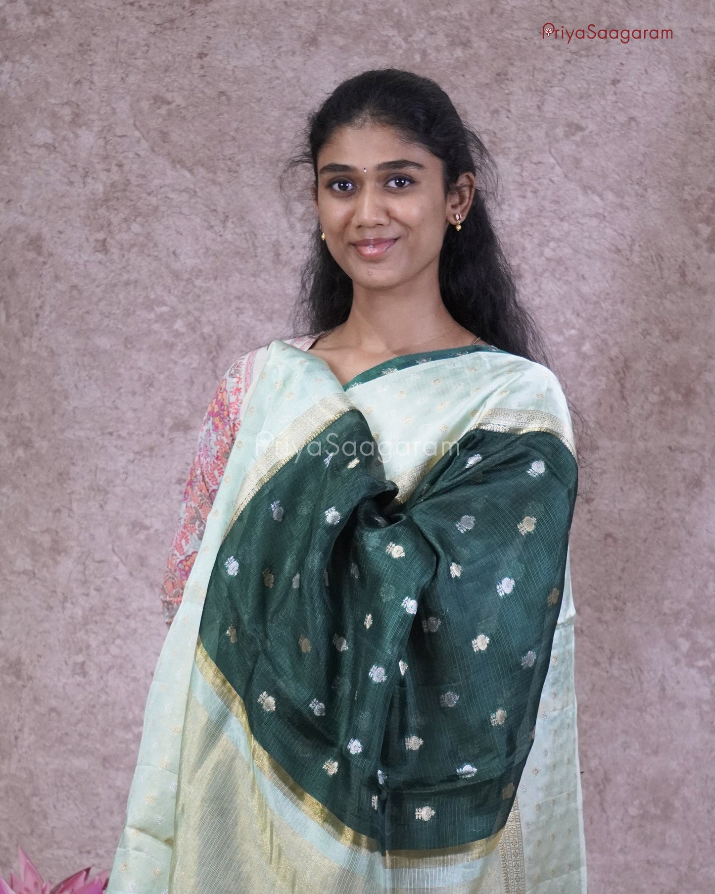 Dark Green Silk Kota - PC3224