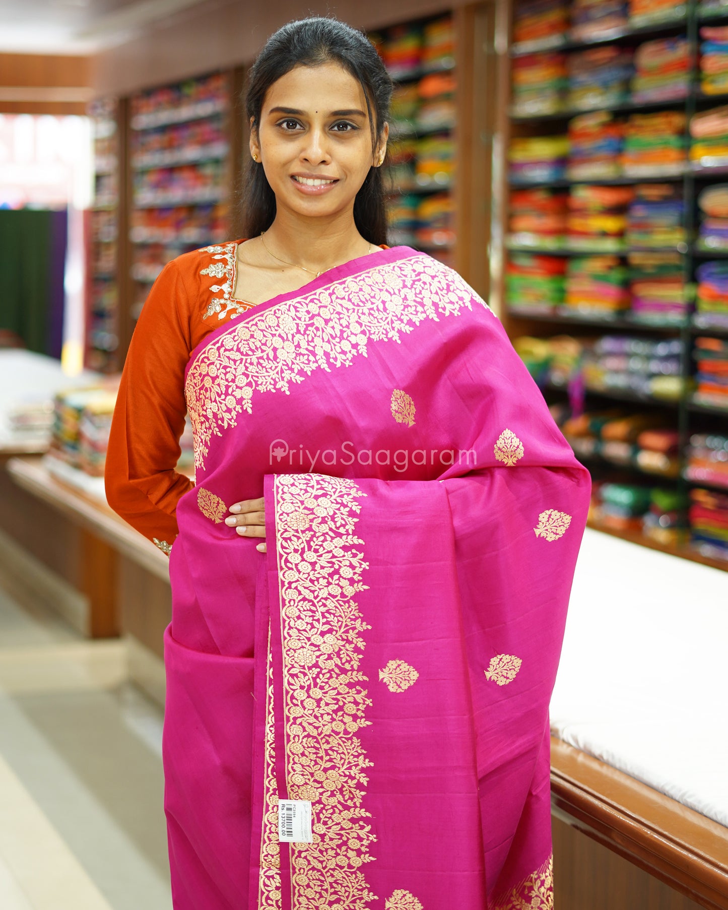 Rani Pink Raw Mango Silk - PC3594