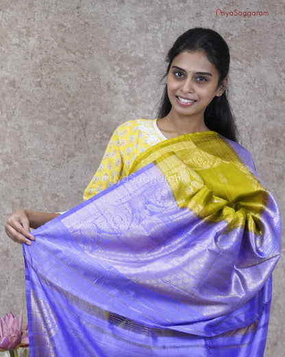 Pistachio Green Matka Silk - PC3218