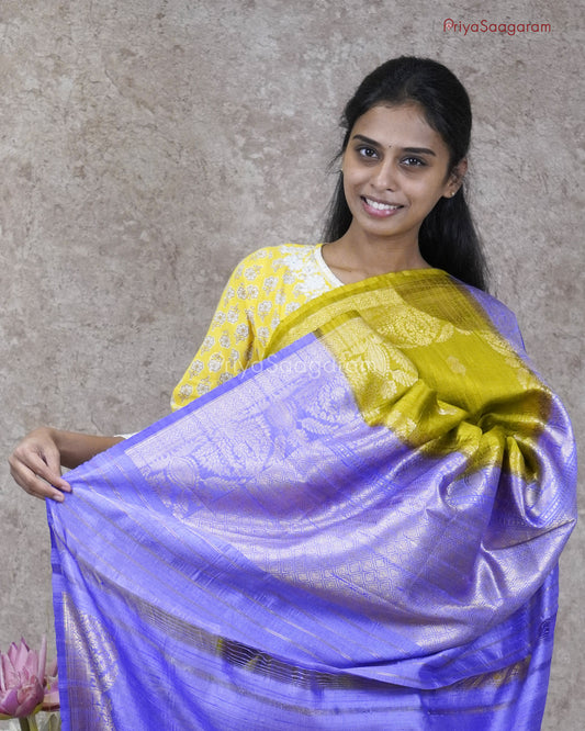 Pistachio Green Matka Silk - PC3218