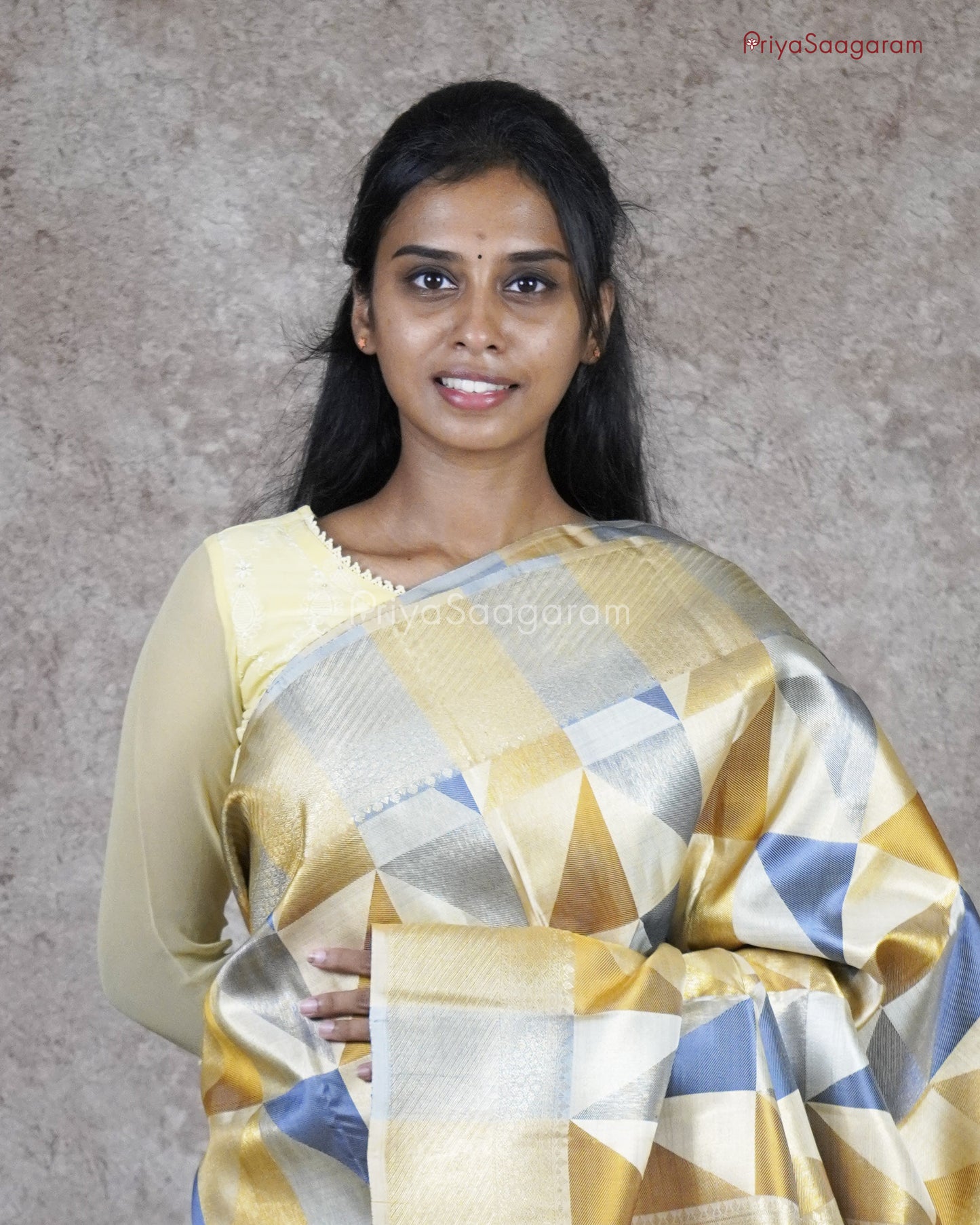Multi Geometric Kanchipuram - L14389