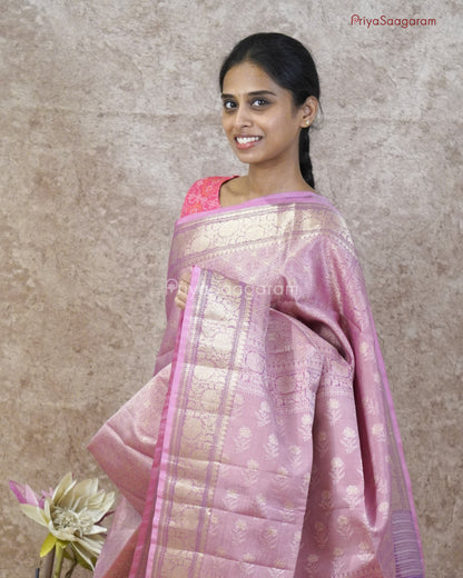 Blushing Purple Muslin Silk - PD69