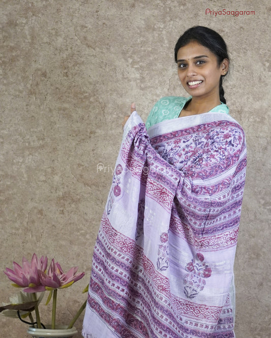 Mauve Purple Pure Linen - PC2749