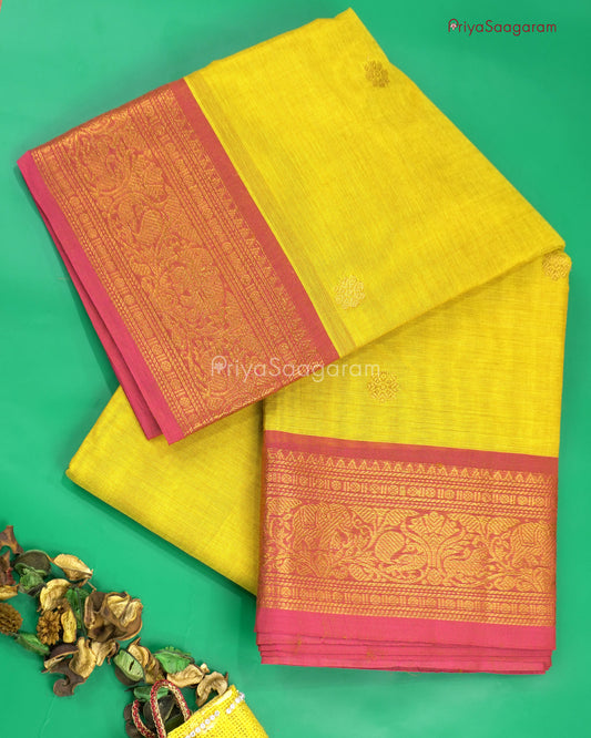Mangalyam Yellow Chettinad Cotton - N125