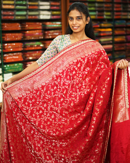 Pink Designer Banaras Silk - PE597
