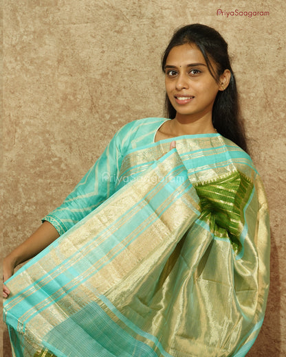 Forest Green Zari Kota - PD1048