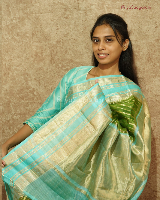 Forest Green Zari Kota - PD1048
