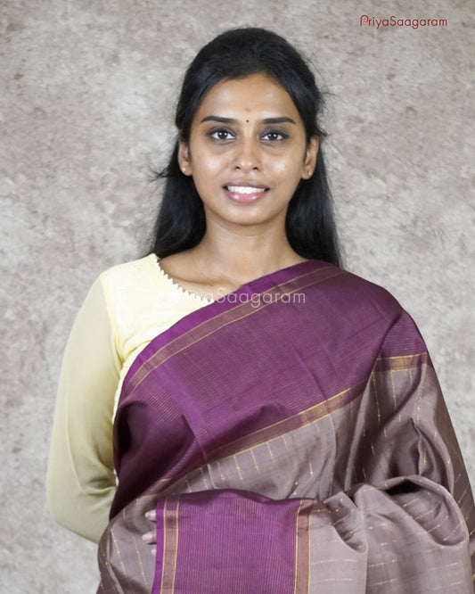 Wenge Brown Kanchipuram - L12351