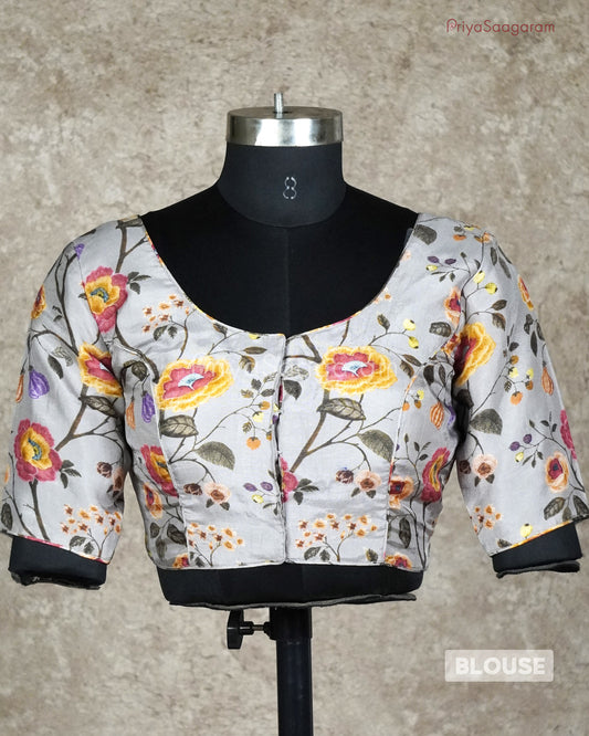 Grey Readymade Blouse - L3571