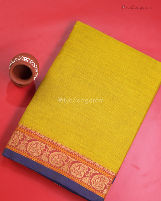 Butter Yellow Handloom Cotton - M15196