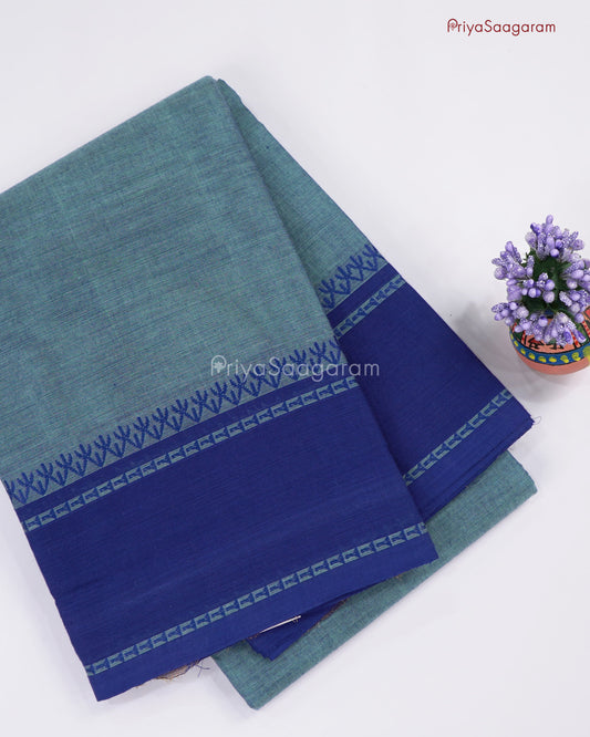 Denim Blue Handloom Cotton - M15198