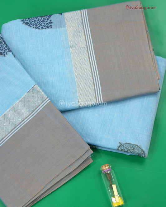 Cornflower Blue Handloom Cotton - M14102