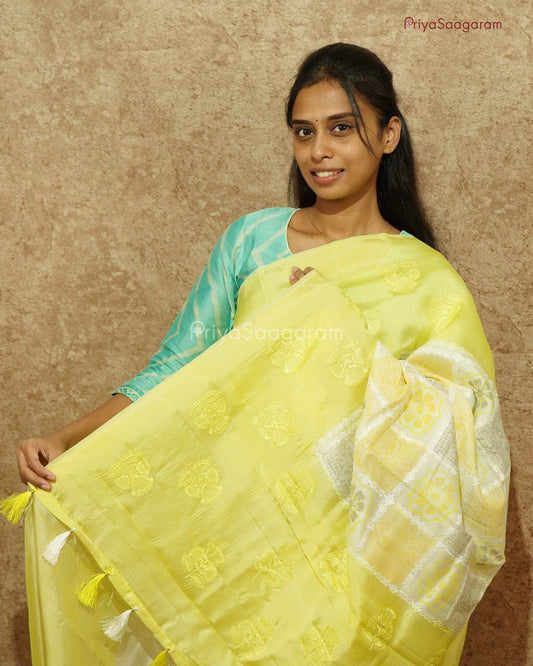 Light Yellow Chiniya Silk - PD1076