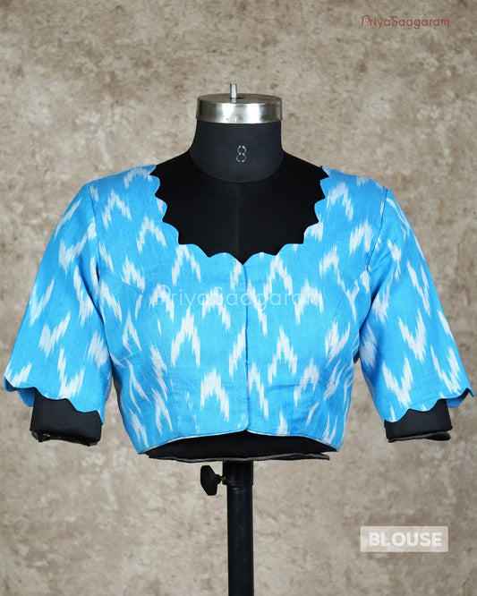 Sky Blue Readywear Blouse - L3544