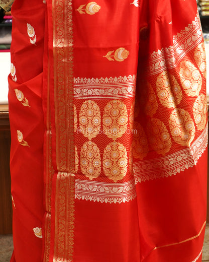 Kumkum Red Raw Mango Silk - PD4573