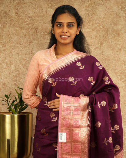 Naaval Pazham Purple Raw Mango Silk - PD4248