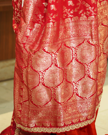 Pink Designer Banaras Silk - PE597