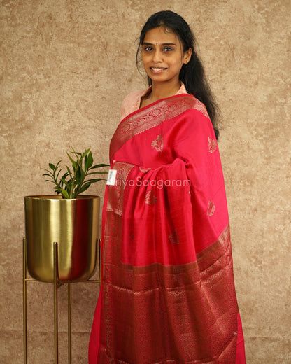 Bright Pink Matka Silk - PD4123