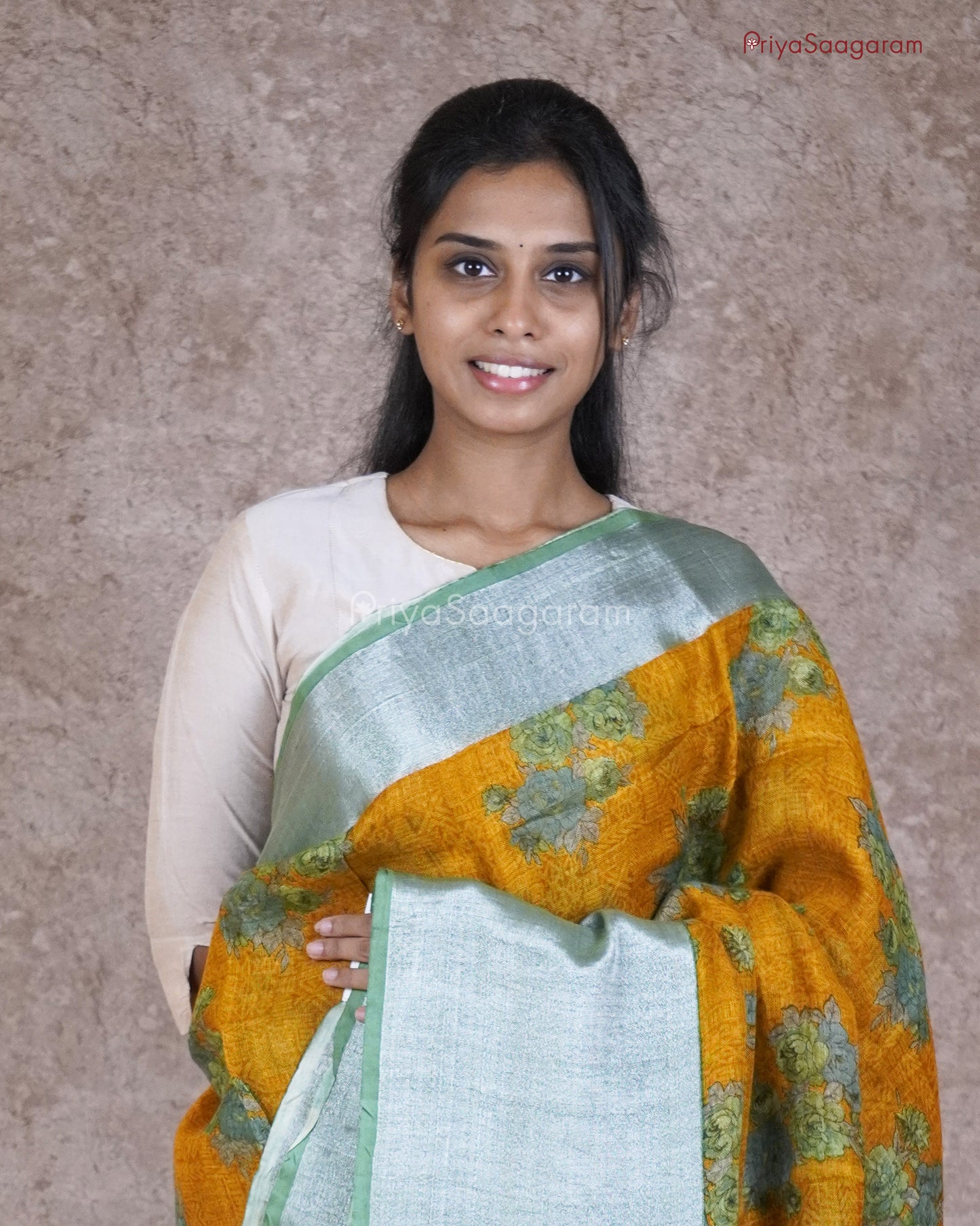 Caramel Gold Silk Linen - PB5055
