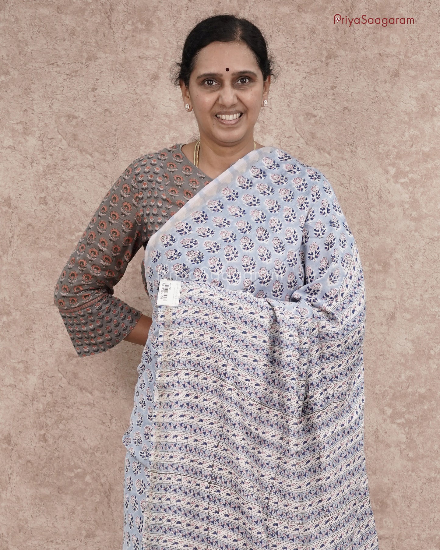 Modern Blue Chanderi - PC1790