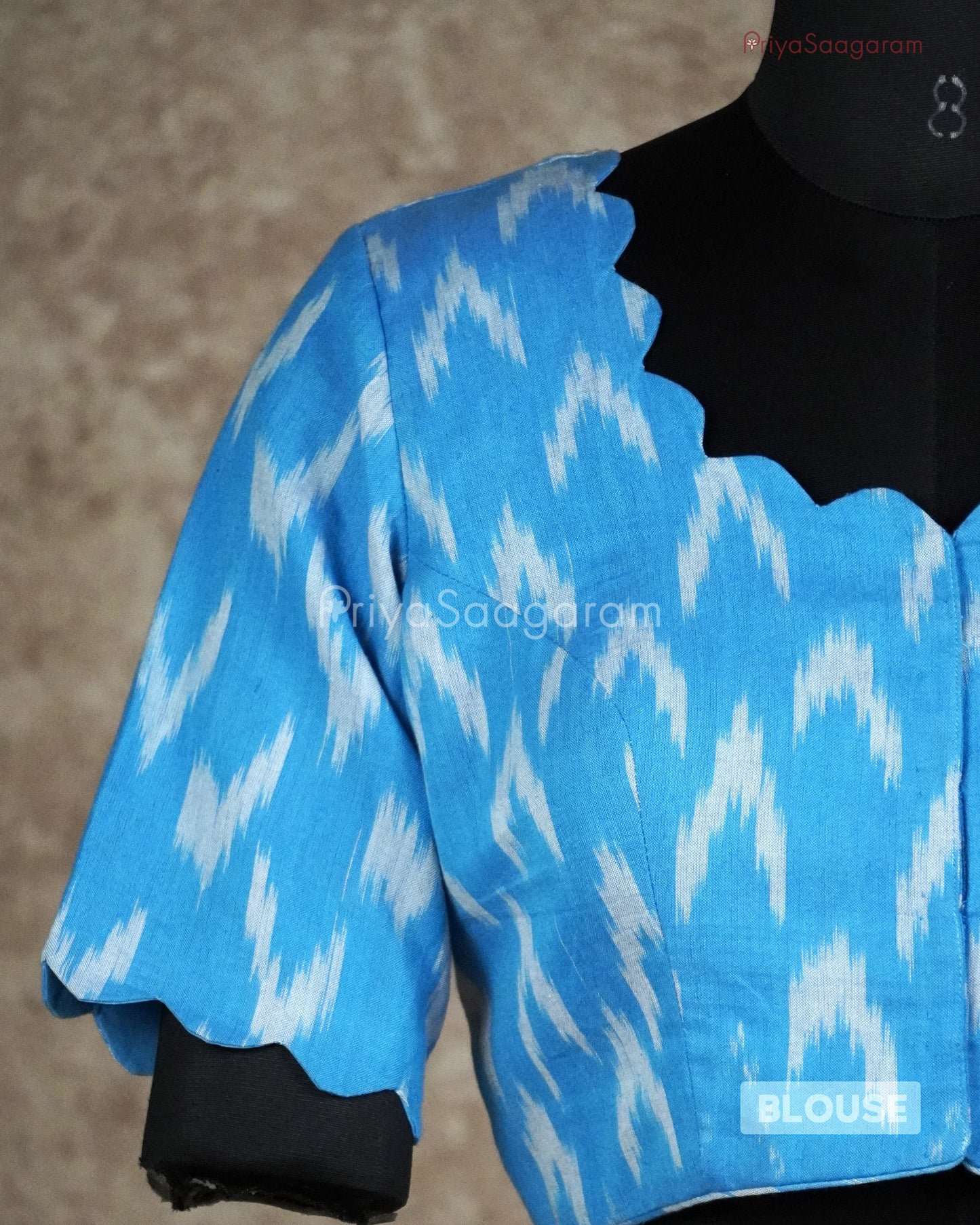 Sky Blue Readywear Blouse - L3544