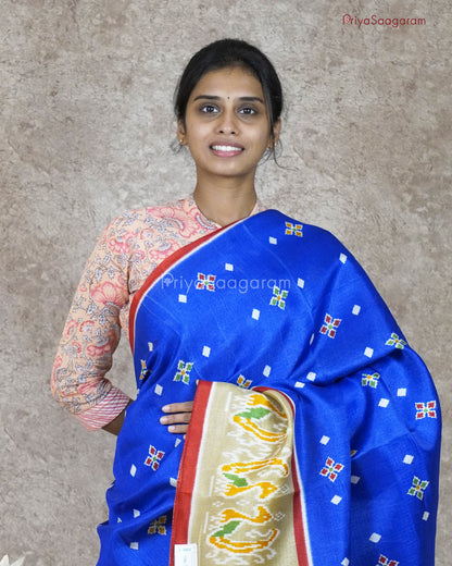 Royal Blue Tussar - H16822