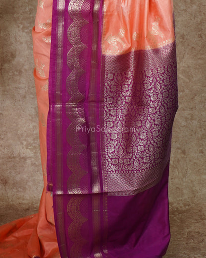 Pink Purple Chiniya Silk - PC3262