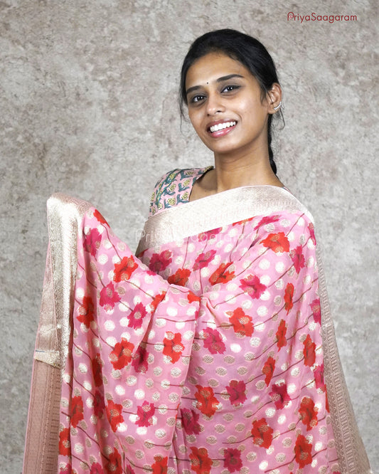 Baby Pink Georgette - PB3050