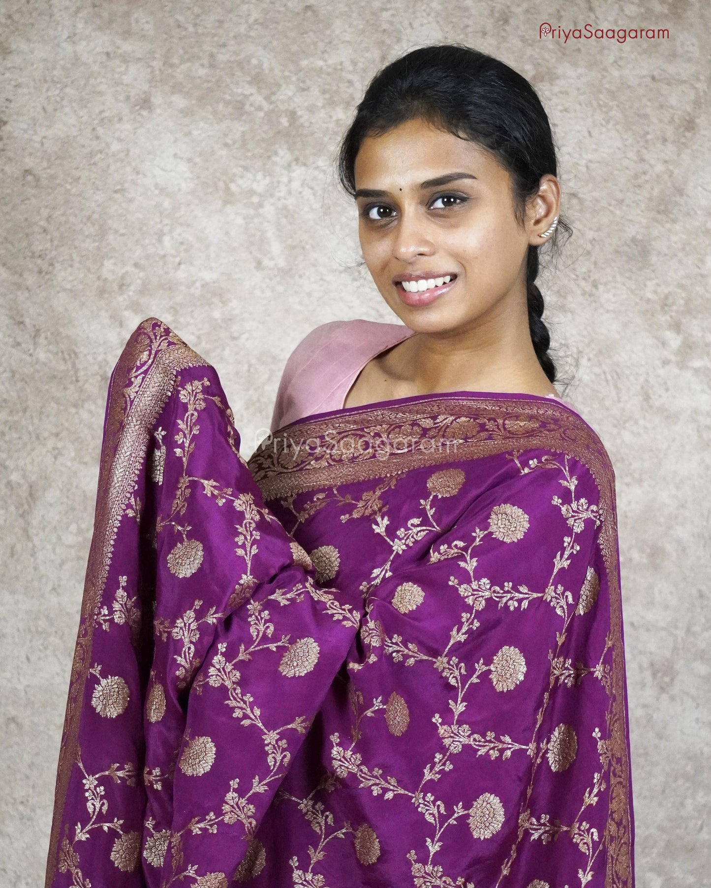 Regal Purple Georgette - PC494