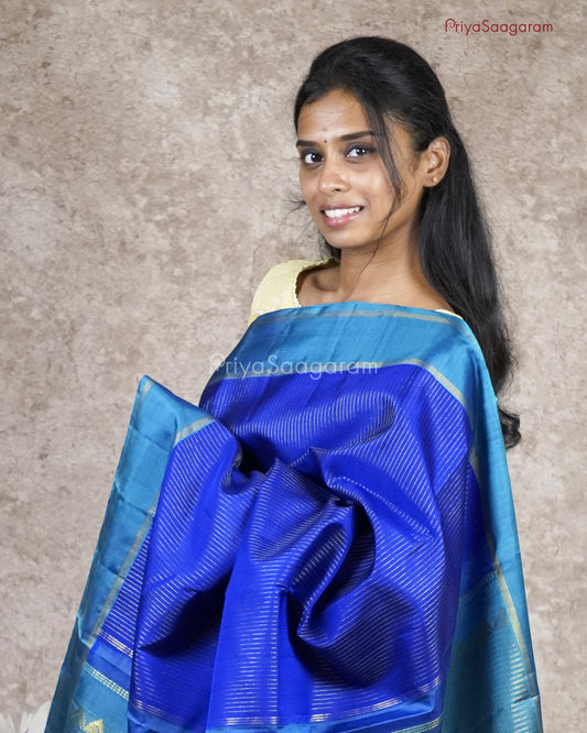 Indigo Blue Kanchipuram - M567