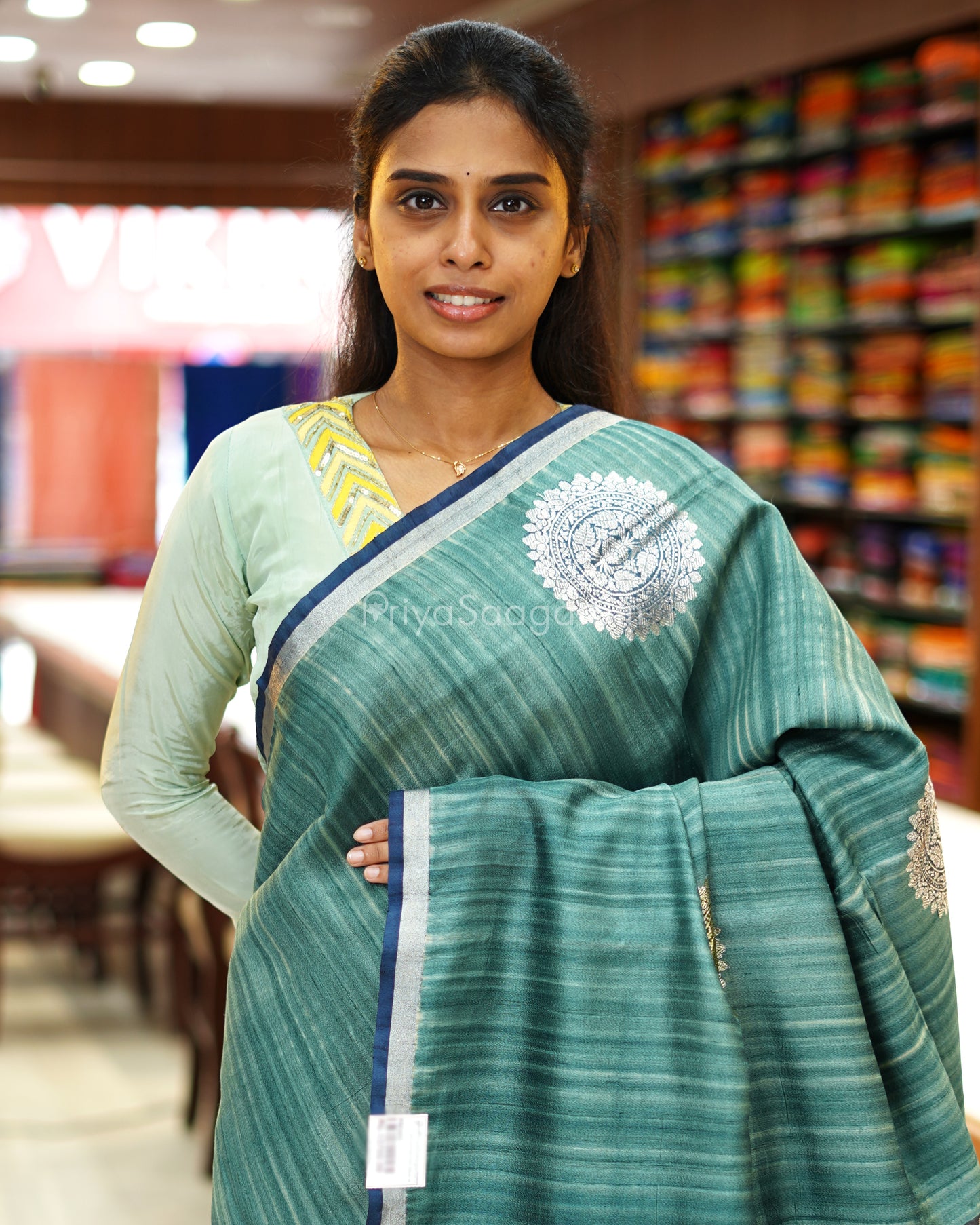 Cobalt Blue Matka Silk - PB5405