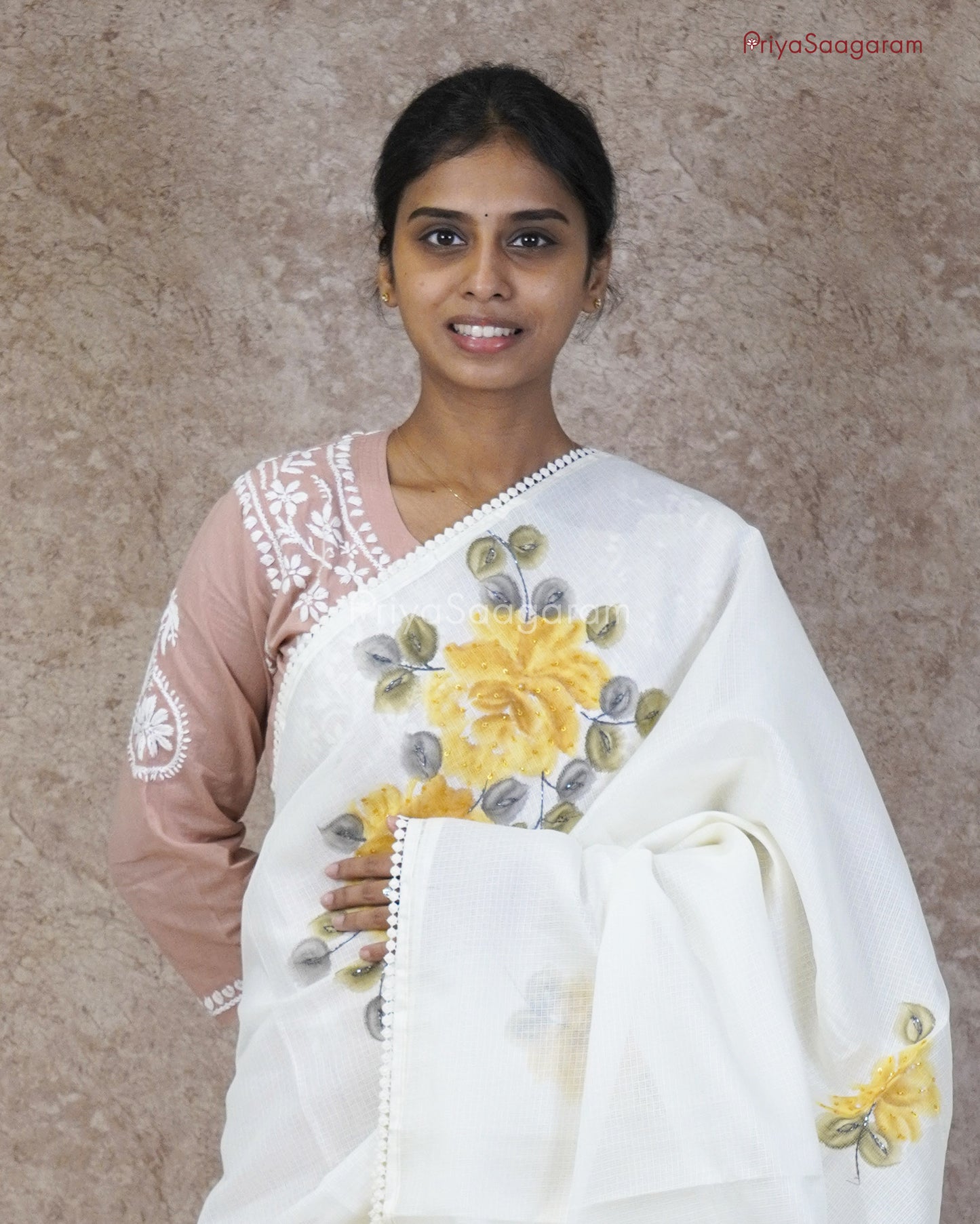 White Sequins Kota - PC3317
